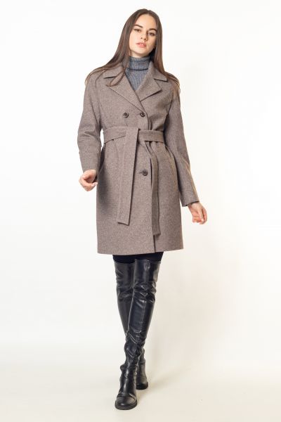 Пальто-пиджак-350 коричневый-1