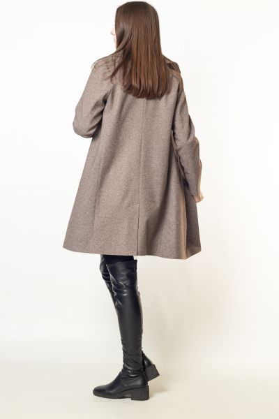 Пальто-пиджак-350 коричневый-4