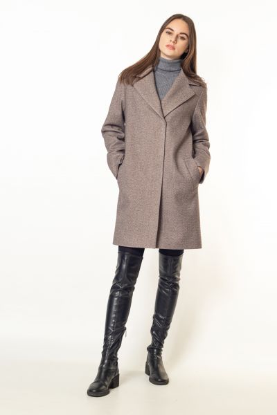 Пальто-пиджак-351 коричневый-4
