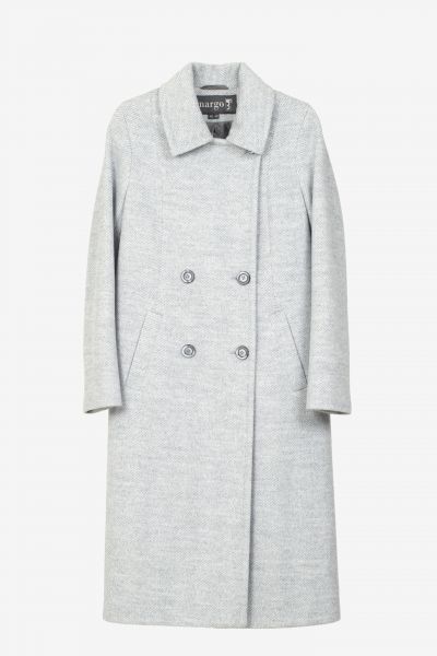 Пальто классическое-360 серый-3
