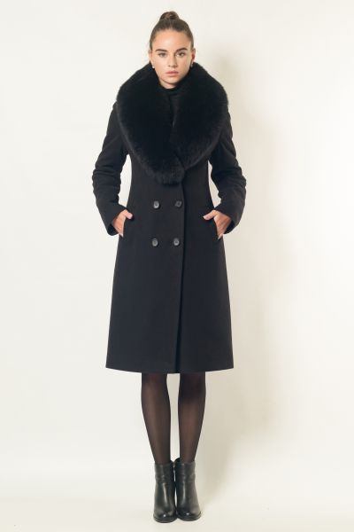 Пальто приталенное-347z dublin чёрный-2