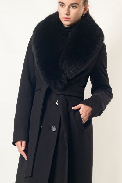 Пальто приталенное-347z dublin чёрный-4